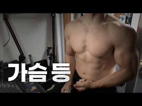 홈트 4년차 헬린이 / 쇠질 ASMR 운동 방송 / 가슴, 등 10/28