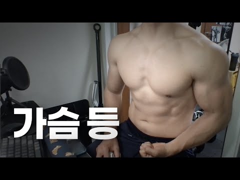 홈트 4년차 헬린이 / 쇠질 ASMR 운동 방송 / 가슴, 등 6/18