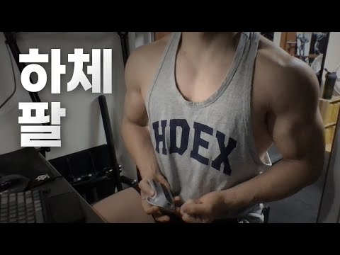 홈트 4년차 헬린이 / 쇠질 ASMR 운동 방송 / 하체, 팔 24/2/29