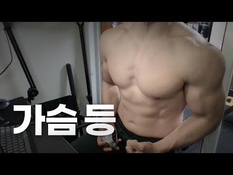 홈트 4년차 헬린이 / 쇠질 ASMR 운동 방송 / 가슴, 등 24/4/7