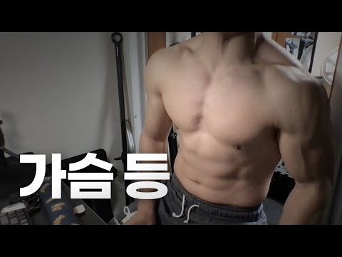 홈트 3년차 헬린이 / 쇠질 ASMR 운동 라이브 / 가슴, 등 3/20