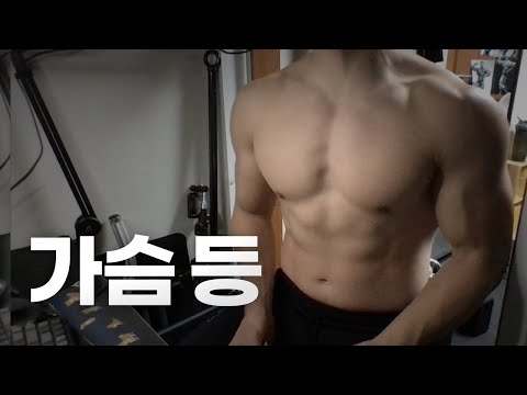 홈트 4년차 헬린이 / 쇠질 ASMR 운동 방송 / 가슴, 등 11/02