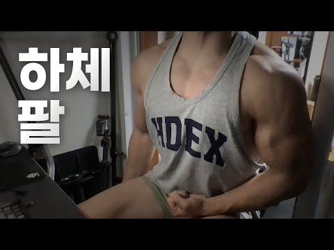 홈트 4년차 헬린이 / 쇠질 ASMR 운동 방송 / 하체, 팔 10/17