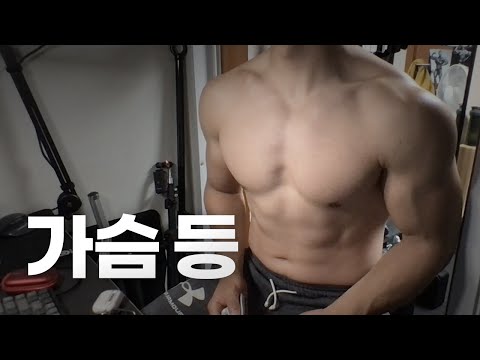 홈트 4년차 헬린이 / 쇠질 ASMR 운동 방송 / 가슴, 등 8/11