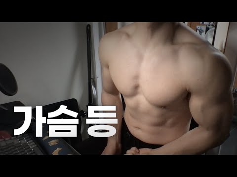 홈트 3년차 헬린이 / 쇠질 ASMR 운동 라이브 / 가슴, 등 4/17