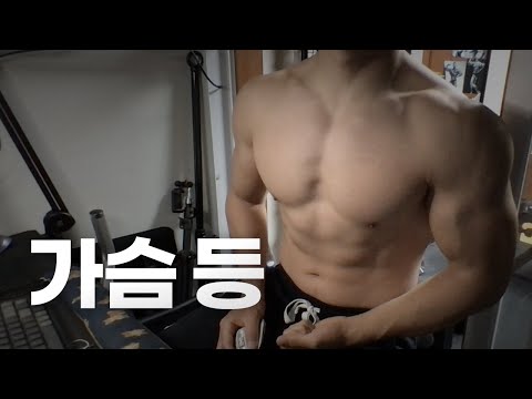 홈트 4년차 헬린이 / 쇠질 ASMR 운동 방송 / 가슴, 등 11/23