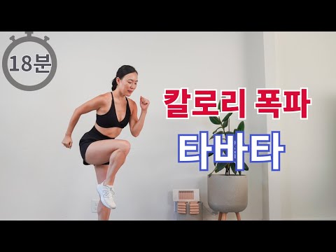칼로리 제대로 태우는 타바타 운동 [18 분 홈트 루틴]