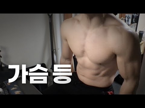 홈트 3년차 헬린이 / 쇠질 ASMR 운동 라이브 / 가슴, 등 3/6