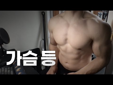 홈트 4년차 헬린이 / 쇠질 ASMR 운동 방송 / 가슴, 등 6/20