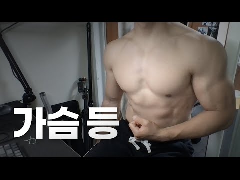 홈트 4년차 헬린이 / 쇠질 ASMR 운동 방송 / 가슴, 등 8/15