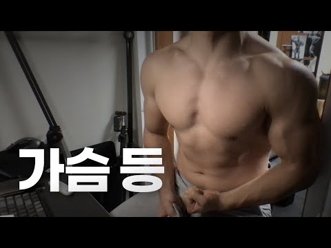 홈트 4년차 헬린이 / 쇠질 ASMR 운동 방송 / 가슴, 등 10/16