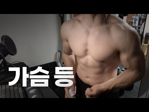 홈트 4년차 헬린이 / 쇠질 ASMR 운동 방송 / 가슴, 등 6/22