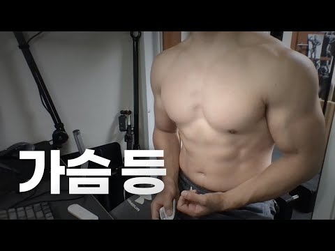 홈트 4년차 헬린이 / 쇠질 ASMR 운동 방송 / 가슴, 등 9/2