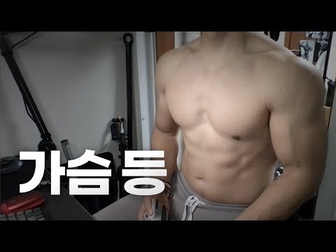 홈트 4년차 헬린이 / 쇠질 ASMR 운동 방송 / 가슴, 등 8/6