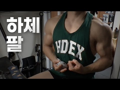 홈트 4년차 헬린이 / 쇠질 ASMR 운동 방송 / 하체, 팔 11/10