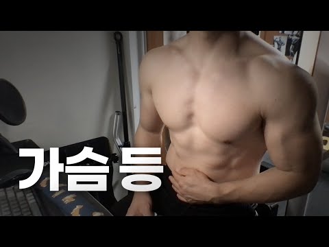 홈트 4년차 헬린이 / 쇠질 ASMR 운동 방송 / 가슴, 등 6/14