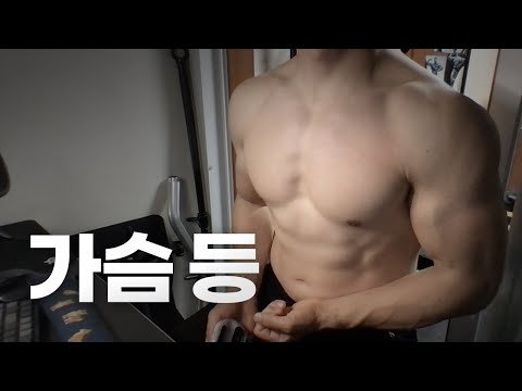 홈트 4년차 헬린이 / 쇠질 ASMR 운동 방송 / 가슴, 등 6/29