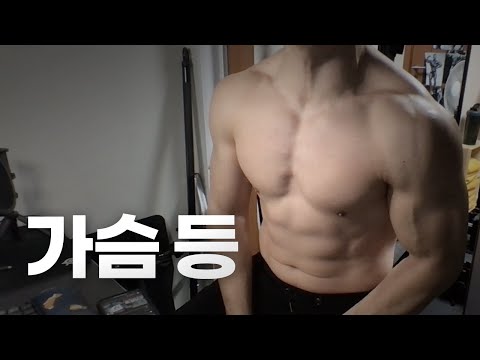 홈트 3년차 헬린이 / 쇠질 ASMR 운동 라이브 / 가슴, 등 3/13