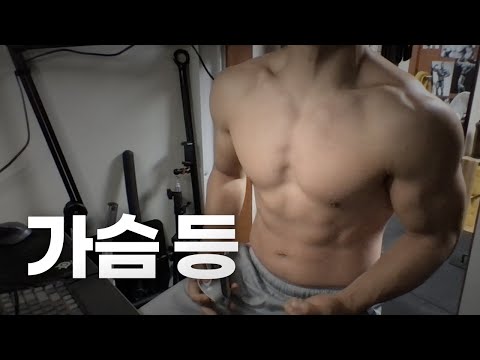 홈트 4년차 헬린이 / 쇠질 ASMR 운동 방송 / 가슴, 등 12/19