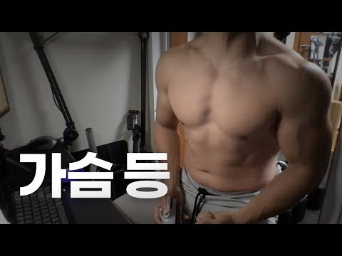 홈트 4년차 헬린이 / 쇠질 ASMR 운동 방송 / 가슴, 등 10/4