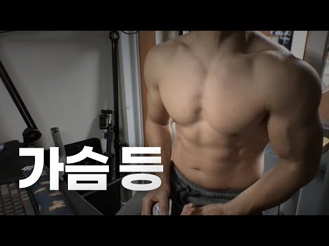 홈트 4년차 헬린이 / 쇠질 ASMR 운동 방송 / 가슴, 등 11/18