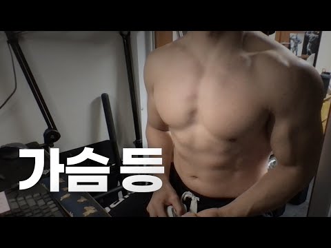 홈트 5년차 헬린이 / 쇠질 ASMR 운동 방송 / 가슴, 등 24/4/26