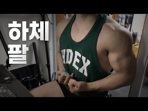 홈트 4년차 헬린이 / 쇠질 ASMR 운동 방송 / 하체, 팔 24/3/21