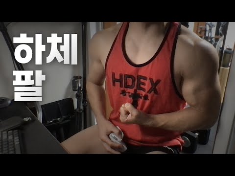 홈트 4년차 헬린이 / 쇠질 ASMR 운동 방송 / 하체, 팔 10/13