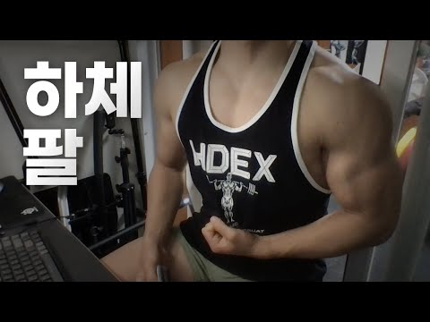 홈트 4년차 헬린이 / 쇠질 ASMR 운동 방송 / 하체, 팔 12/9