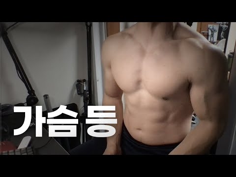 홈트 4년차 헬린이 / 쇠질 ASMR 운동 방송 / 가슴, 등 8/4