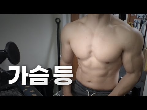 홈트 3년차 헬린이 / 쇠질 ASMR 운동 방송 / 가슴, 등 5/1