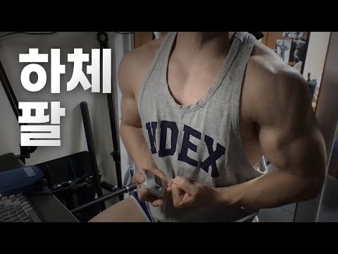 홈트 4년차 헬린이 / 쇠질 ASMR 운동 방송 / 하체, 팔 24/4/4