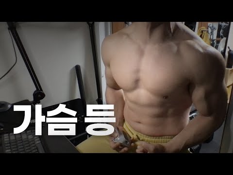 홈트 4년차 헬린이 / 쇠질 ASMR 운동 방송 / 가슴, 등 24/4/3