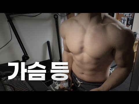 홈트 4년차 헬린이 / 쇠질 ASMR 운동 방송 / 가슴, 등 24/2/28