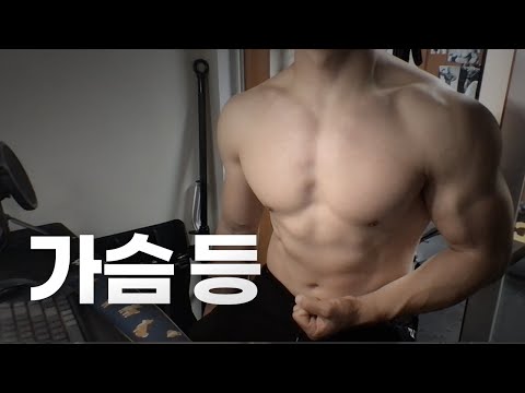 홈트 4년차 헬린이 / 쇠질 ASMR 운동 방송 / 가슴, 등 6/2