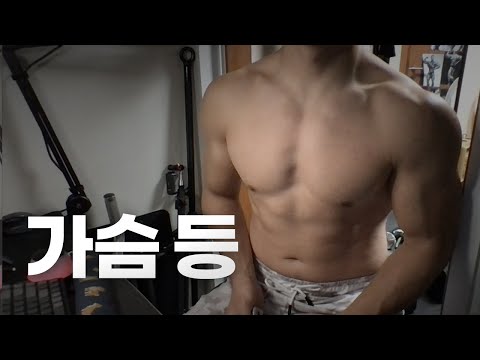 홈트 4년차 헬린이 / 쇠질 ASMR 운동 방송 / 가슴, 등 9/21