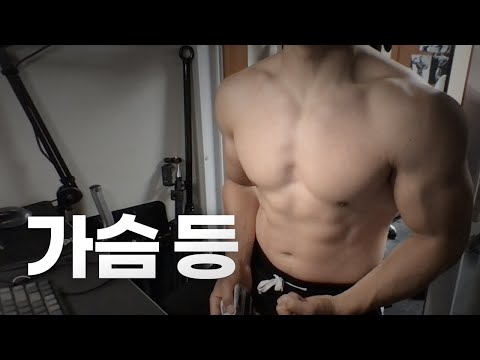 홈트 4년차 헬린이 / 쇠질 ASMR 운동 방송 / 가슴, 등 8/29