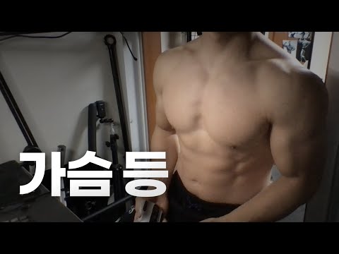 홈트 4년차 헬린이 / 쇠질 ASMR 운동 방송 / 가슴, 등 12/13