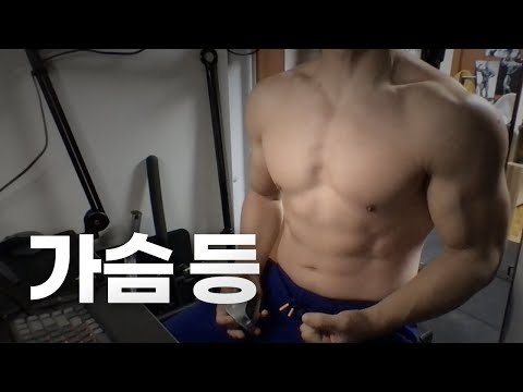 홈트 4년차 헬린이 / 쇠질 ASMR 운동 방송 / 가슴, 등 12/22