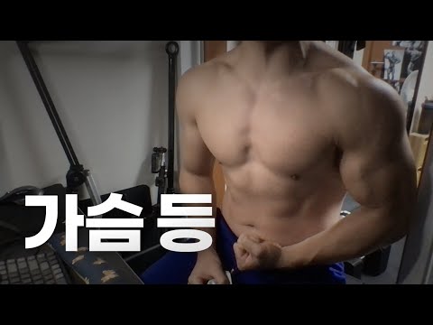 홈트 4년차 헬린이 / 쇠질 ASMR 운동 방송 / 가슴, 등 10/23