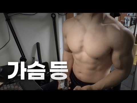 홈트 4년차 헬린이 / 쇠질 ASMR 운동 방송 / 가슴, 등 12/24