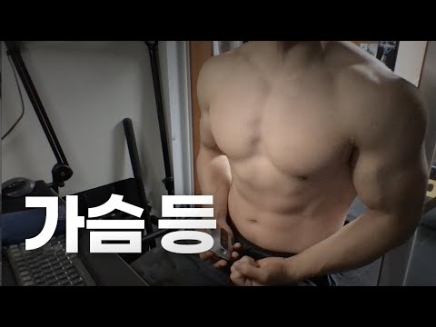 홈트 4년차 헬린이 / 쇠질 ASMR 운동 방송 / 가슴, 등 24/3/9