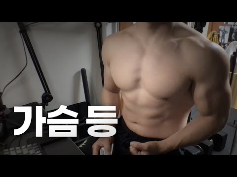 홈트 4년차 헬린이 / 쇠질 ASMR 운동 방송 / 가슴, 등 24/4/17