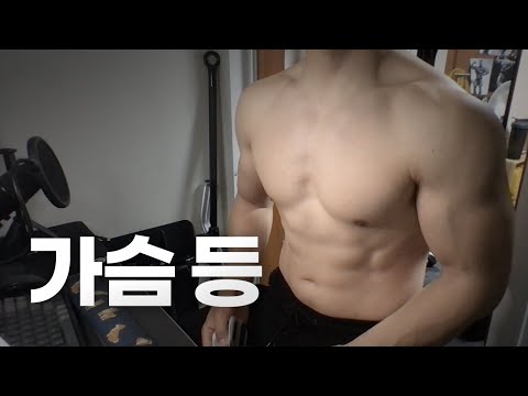 홈트 4년차 헬린이 / 쇠질 ASMR 운동 방송 / 가슴, 등 5/28