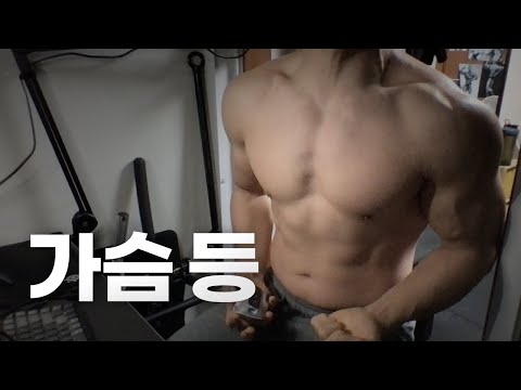 홈트 4년차 헬린이 / 쇠질 ASMR 운동 방송 / 가슴, 등 12/27