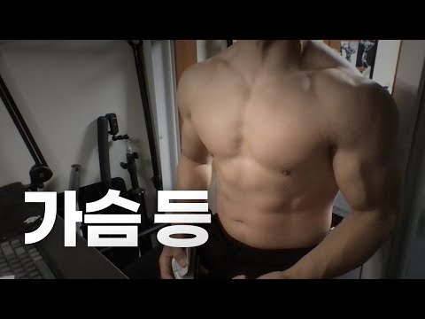 홈트 4년차 헬린이 / 쇠질 ASMR 운동 방송 / 가슴, 등 12/15