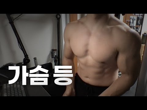 홈트 4년차 헬린이 / 쇠질 ASMR 운동 방송 / 가슴, 등 9/19