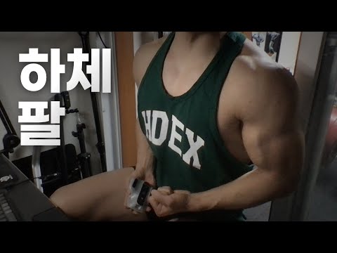 홈트 4년차 헬린이 / 쇠질 ASMR 운동 방송 / 하체, 팔 12/14