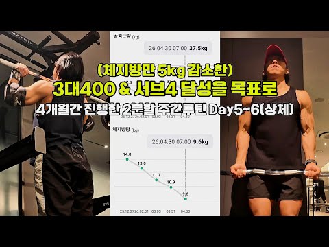 헬스와 러닝병행 일주일 운동 루틴 마지막편(주간 5~6일차)