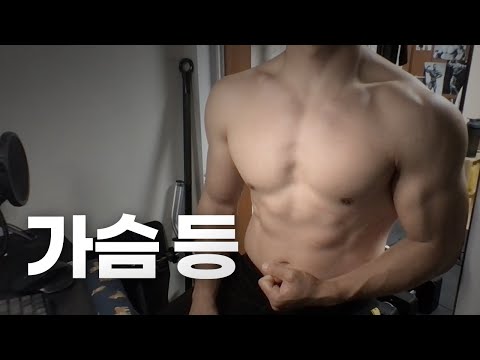 홈트 4년차 헬린이 / 쇠질 ASMR 운동 방송 / 가슴, 등 5/18